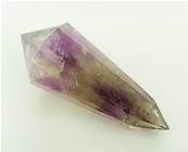 AMETHYST 'VOGAL CUT' HEALING WAND/ POINT. SP7906POL