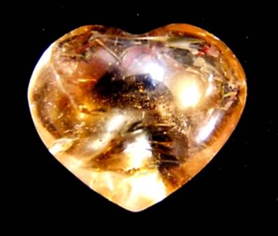SMOKEY QUARTZ LARGE PUFF HEART. SP9715POL