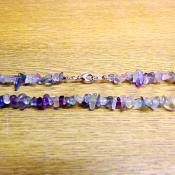 GEM CHIP NECKLACE IN FLUORITE.   SPR14306N