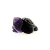 CARVING OF A TORTOISE IN AMETHYST.   SPR14667POL