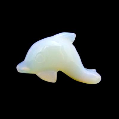 Dolphin Figure carved in Opalite.   SPR15365POL