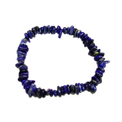 Gemstone Elasticated Chip Bracelet In Lapis Lazuli.   SPR16171BR