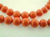 RED CORAL BEAD STRING. SPR3290
