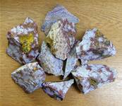 ORBICULAR JASPER ROUGH CRYSTAL CHIPS. SPR7918