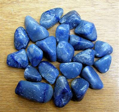 BLUE QUARTZ POLISHED TUMBLE STONES. SPR8040POL