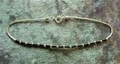 SILVER & TUBULAR BEAD BRACELET. 109NBX