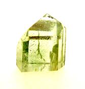 QUARTZ POLISHED LITHIUM WITH CHLORITE PHANTOM POINT SPECIMEN.   SP10730POL