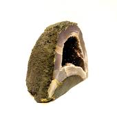 Amethyst With Agate Mini Cave Featuring Cut And Polished Front Face.   SP13088CAV