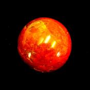 LARGE GEMSTONE SPHERE IN RED JASPER.   SP14025SLF