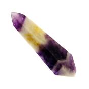 CHEVRON AMETHYST DOUBLE TERMINATED POLISHED POINT SPECIMEN.   SP14433POL