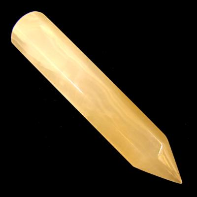 GEMSTONE PENCIL POINT IN MANGANO CALCITE.   SP15029POL