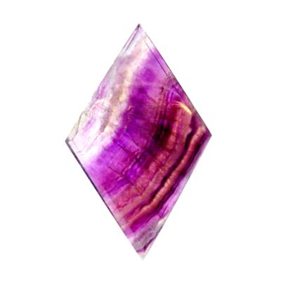 Fluorite fully polished diamond shaped slice specimen.  SP15406POL