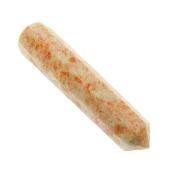 Sunstone Faceted & Tapered Polished Point Massage/ Healing Wand.  SP15694POL