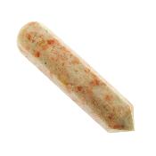 Sunstone Faceted & Tapered Polished Point Massage/ Healing Wand.   SP15695POL