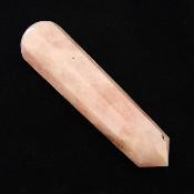 Rose Quartz Faceted & Tapered Polished Point Massage/ Healing Wand.   SP15698POL