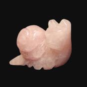 Carving Of A Snail In Rose Quartz.   SP15978POL