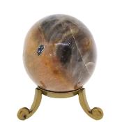 Gemstone Sphere in Black Moonstone.   SP16323POL