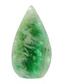 Snowflake Fluorite 'Flame' Carving.   SP16720POL