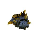 Golden Rutile Formations On Hematite Matrix (Specularite) Raw Crystal Specimen.   SP16913