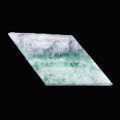 Green/ Purple Fluorite Fully Polished Diamond Shape Slice Specimen.   SP17156POL
