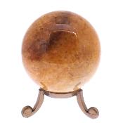 Gemstone Sphere In Golden Healer Quartz.   SP17187POL