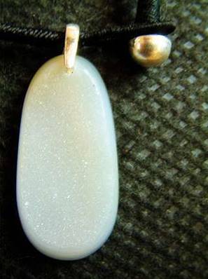 AGATE WITH QUARTZ PENDANT. SP1992PEND