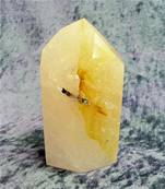 GOLDEN HEALER POLISHED QUARTZ POINT SPECIMEN. SP7632POL