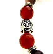 BUDDHA POWER BEAD BRACELET IN MOOKAITE.    SPR11378BR  