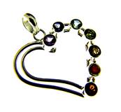 CHAKRA HEART PENDANT IN 925 SILVER. SPR9188PEND