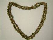 UNAKITE CHIP NECKLACE. 36". 35g. UNAKCHIP36