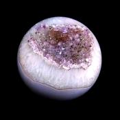 AMETHYST WITH AGATE SPHERE.   SP11765SHLF