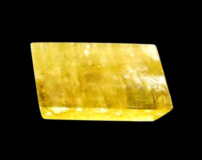 OPTICAL GOLDEN CALCITE POLISHED RHOMBIODAL CRYSTAL SPECIMEN.   SP12029POL