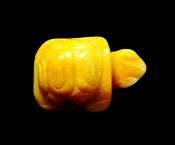 TORTOISE CARVING IN YELLOW JASPER.   SP12446POL