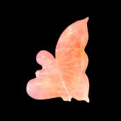 Kneeling Fairy Carving in Brazilian Rose Quartz.   SP14029POL