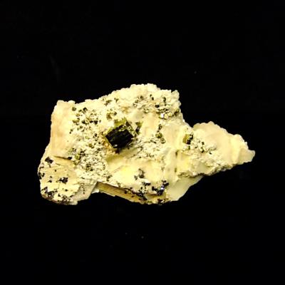 MANGANO CALCITE RAW CRYSTAL SPECIMEN FEATURING IRON PYRITE (FOOLS GOLD) INCLUSIONS.    SP15064