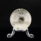 Gemstone Sphere in Water Clear Rainbow Quartz.   SP15729POL