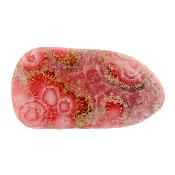 Rhodochrosite Fully Polished Flat Pebble/ Palm Stone.   SP16691POL 