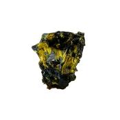 Golden Rutile Formations On Hematite Matrix (Specularite) Raw Crystal Specimen.   SP16914