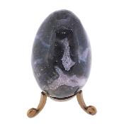 Gemstone Egg In Green Moss Agate.   SP17115POL