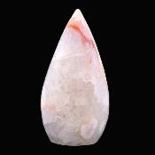 Flower Agate Fully Polished 'Flame' Carving.   SP17119POL