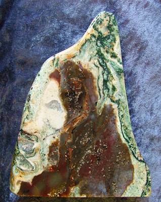 'THE WARRIOR' SLICED AND POLISHED JASPER 'FREE FORM' SPECIMEN.   SP4621SHLF