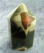 POLYCHROME JASPER POLISHED POINT SPECIMEN. SP8255POL