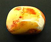 POLYCHROME JASPER POLISHED PEBBLE/ PALMSTONE. SP9539POL