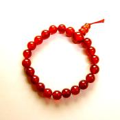 POWER BEAD BRACELET IN CARNELIAN.   SPR13619BR