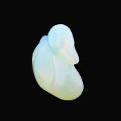 Gemstone Duck Carving in Opalite.   SPR15181POL