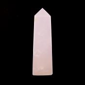 GEMSTONE OBELISK IN MANGANO CALCITE.   SP15022POL