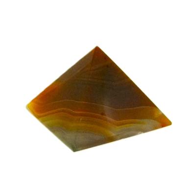 Pyramid in Brown/ Grey Coloured Agate.   SP15677POL