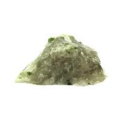 Green Tourmaline in Smokey Quartz Raw Crystal Specimen.   SP16069