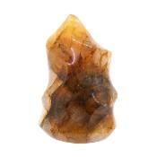 Golden Healer Quartz Polished 'Flame' Carving.   SP16305POL