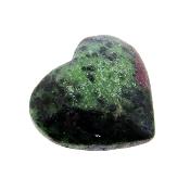 Fully Polished Gemstone Heart In Zoisite.   SP16522POL